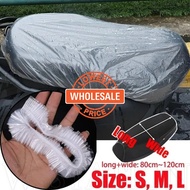 [Wholesale Price] Disposable Electric Vehicle Seat Cover - Motorcycle Rain-proof, Dust-proof Sleeve - PE Elastic Plastic Bag Seat Cushion Sleeve - Bicycle Battery Car Accessories