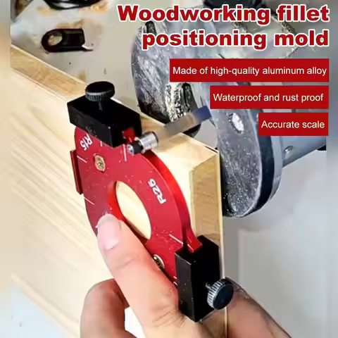 R10-R50 Router Corner Radius Template For Woodworking Positioning Mold Board Arc Cutting Radius Jig