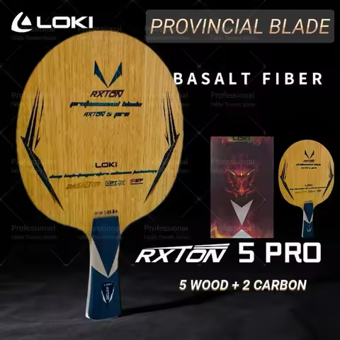 LOKI RXTON 5 Pro Province Table Tennis Blade Built-in Basalt Fiber Carbon 5 Wood 2 Carbon Ping Pong