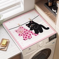 Factory Straight Hair Cartoon Absorbent Sunscreen Refrigerator Cover Cloth Diatom Mud Anti-dust Dirt