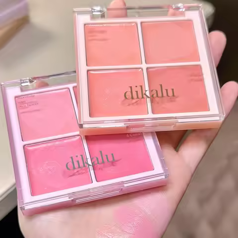 4 Color Blush Cream Natural Nude Makeup Brightening Water Light Peach Cream Blush Milk Pink Cream Ch
