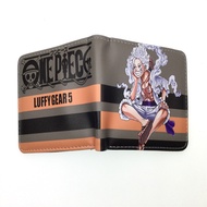 O4TY Men's Wallet Student Wallet New Style One Piece White Hair Luffy Wallet