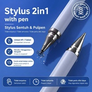 (STYLUS PEN) Universal 2 in 1 Stylus Pen for iPad Android Apple Phone tablet Tab All Device Touch Pe