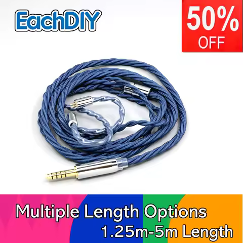 99% Pure Silver OCC Graphene Sleeved Earphone Cable For 0.78mm IEM 2 pin Flat Step JH Audio JH16 Pro