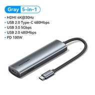 Vention 4K 60Hz USB HUB Type C to HDMI 6 in 1 5 in 1 Multiple usb Port Extension USB C HDMI HUB for 