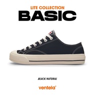 SEPATU VENTELA BASIC BLACK NATURAL Sepatu Pria Casual Sneakers Sekolah Laki Laki Dewasa Keren Santai