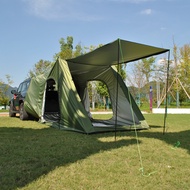 Car Tent with Awning Shade Camping Car TentTailgate Tent6 Person Self-Driving Tour Trunk bed tentCar