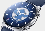 Honor Watch GS3 GS 3 (Color Ocean Blue) 不銹鋼錶殼配藍色真皮錶帶 媲美 Huawei Watch GT3 GT4