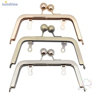 SSUNSHINE Purse Frame Kiss Clasp, Metal Bag Hardware Purse Clasp Frame, Mini Vintage Purse Frame DIY