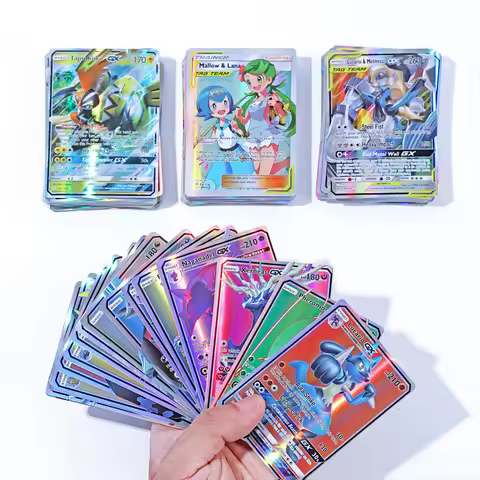 100/200Pcs Pokemons Cards English German Vmax French GX vmax Color Energy Card Pikachu Rare Collecti