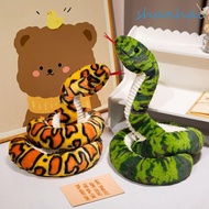 SHANHAI Boa Plush Doll, Colorful Coiled Snake Plush Toy, Kids Toy Long Soft Fluffy Boa Snake Stuffed