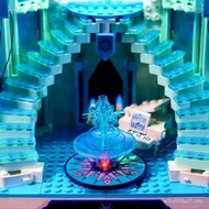 DIY Building Blocks Lighting Compatible Lego 43197 Ice Snow Castle Building Blocks Disney Princess C