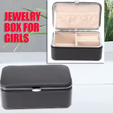 Portable Jewelry Box Travel Cases Organizers for Women Jewlery Necklace Ring Jewlery Organizer Stora