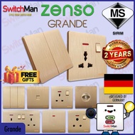 [SIRIM] ZENSO Grande Switch & Socket Suis Rumah 13/15/16/20/45A 1/2/3/4 Gang 1/2 Way Flat Universal 