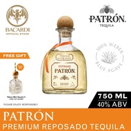 Patron Reposado Tequila - 750ml / 75cl, 40% ABV - Spirit Aged in American, French and Hungarian Oak 