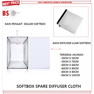 PUTIH Fabric Diffuser Cover White Softbox Flash Studio Universal Reflector