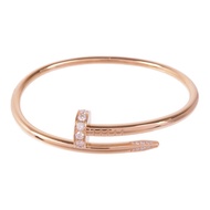 CARTIER 18K玫瑰金Juste Un Clou鑽石手鐲Cartier#17