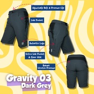 SHORT PANT GRAVITY 03 NEW SERIES PVR IND | CELANA PENDEK | MTB | SANTAI | PRIA WANITA | OLAHRAGA