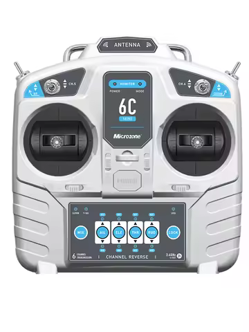 Microzone Mc6c 2.4g 6ch Controller Transmitter Receiver Radio System For Rc Airplane Drone Multiroto