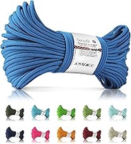 Ganzoo Paracord 425 Rope Type 2, 3 mm, 30 m, 4 Core Strands, Blue, Multi-Purpose Rope for Dog Lead a