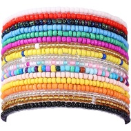 Gelang Kaki Manik-manik Taouzi untuk Wanita, Gelang Kaki Manik-manik Boho Buatan Tangan, Gelang Kaki