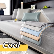 Cool Material  Sofa Cover 1/2/3/4/ Seater &amp; L Shape Four Seasons Combination Anti-slip Sofa Cover Ready Stock