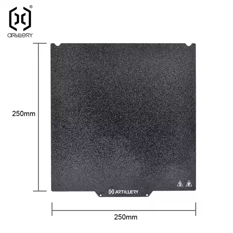 Artillery 3D Printer Sidewinder SW-X3/X4 Pro 250*250mm Flexible PEI Steel Build Plate HeatBed Magnet