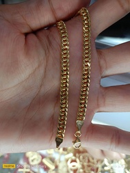 Japan Style Chain Bracelet Hollow type 18k SAUDI GOLD PAWNABLE PRICE SEEN IN ADD TO CART