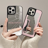 CaseTifg Brand BlackPink Mirror Trendy Phone Case For iPhone 15 14 11 12 13 Pro Max TPU Silicone Har