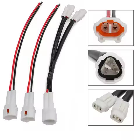 Conector Motorcycle Power Outlet Splitter Kit USB Charger Cable Set With Port Splitter Kit For Yamah