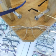Kacamata Frame Pria Wanita 8252 Paket Lensa Photocromic Antiradiasi Minus Normal