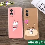 Softcase OPPO A18 - A38 CRTN 1 - Softcase Pro Camera - Casing Hp - Case SPONGEBOB - Condom Hp - Late