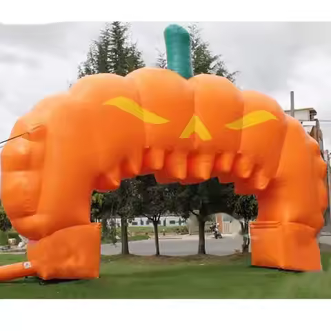 2025 New Giant Arch 33Ft Ominous Inflatable Pumpkin Archway Halloween Decoration For Events