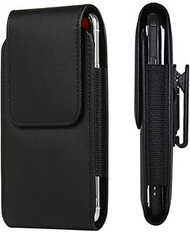 Vertical Swivel Belt Clip Case Holster Faux Phone Pouch Holder for iPhone Xs Max 8 Plus 7 Plus XR / 