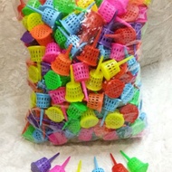 BEKAS BAJA ORKID / BAKUL BAJA ORKID (FERTILIZER BASKET) 25,50,100pcs