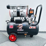 Handyman **รับประกัน 1 ปีเต็ม** ถังลม ปั๊มลม ปั๊มลมโรตารี่ ปั๊มลมออยฟรี 30 ลิตร กำลัง 1200W มอเตอร์ท