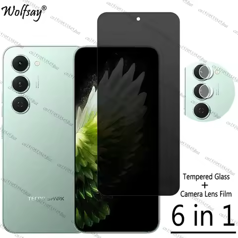 Privacy Screen Protector For Tecno Spark 40 Pro Anti-Spy Tempered Glass Tecno Spark 40 Pro Glass For