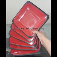 6pcs Square Plastic Plates / 6pcs Square Plate Package