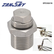 TANSKY Racing O2 Bung & Plug Reducer Adapter & Plug Kit M18 x 1.50 to M12 x 1.25 Thread Exhaust EPCG