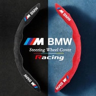 BMW M Car Steering Wheel Cover Suede Leather for BMW 1 2 3 4 5 6 7 Series X1 X2 X3 X4 X5 X6 X7  Accessories