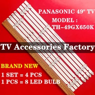 TH-49GX650K PANASONIC 49" LED TV BACKLIGHT(LAMP TV) PANASONIC 49 INCH LED TV BACKLIGHT  TH-49GX650 T