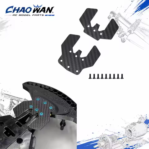 Carbon Fiber Skid Plate for Tamiya TT02S TT02SR TT02SRX RC Car Lightweight Durable Lower Arm Guard C