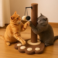 KUALITI Paw Shape Cat Scratching Post Cat Tree Scratcher Sisal Pole Pokok Mainan Kucing Pokok Kucing