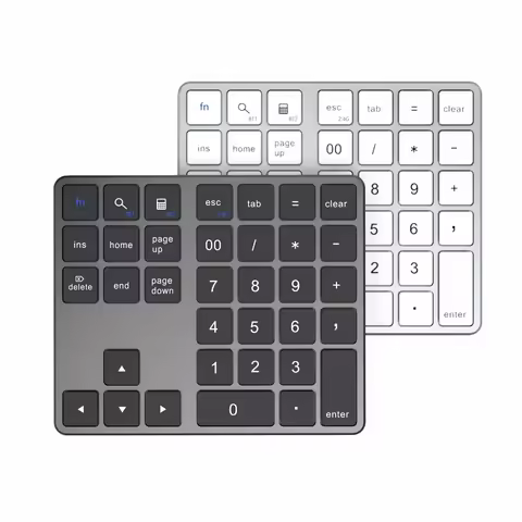 2.4Ghz Wireless + Bluetooth Numeric Keypad K35 Number Pad USB C Rechargeable Numpad for IOS Android 