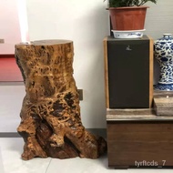 HY-# Jujube Tree a Block of Wood Or Stone Log Stump Solid Wood Stump Root Carving Tea Table Stool Tea Stool round Stool