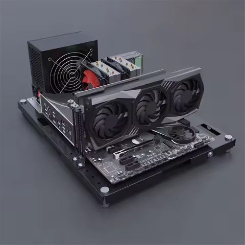 Y02APC Test Open Chassis Rack Bench Open Frame DIY Gaming Computer Open Case Support Motherboards AT