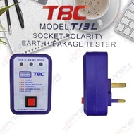 TBC SOCKET POLARITY EARTH LEAKAGE TESTER ( PLUG TESTER )