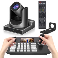 ADKIDO Ptz Camera Bundle,PTZ Controller with 20X Optical Camera with Live Streaming 3G-SDI USB Outpu