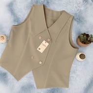 KM3.ID - EVI SEMIWOOL VEST/ WOMEN'S VEST/ VEST WOMEN'S BASIC VEST/ WOMEN'S SEMIWOOL VEST/ WOMEN'S VE