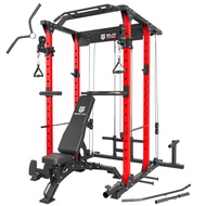MAJOR LUTIE Power Cage, PLM03 1400 lbs Multi-Function Power Rack with Adjustable Cable Crossover Sys